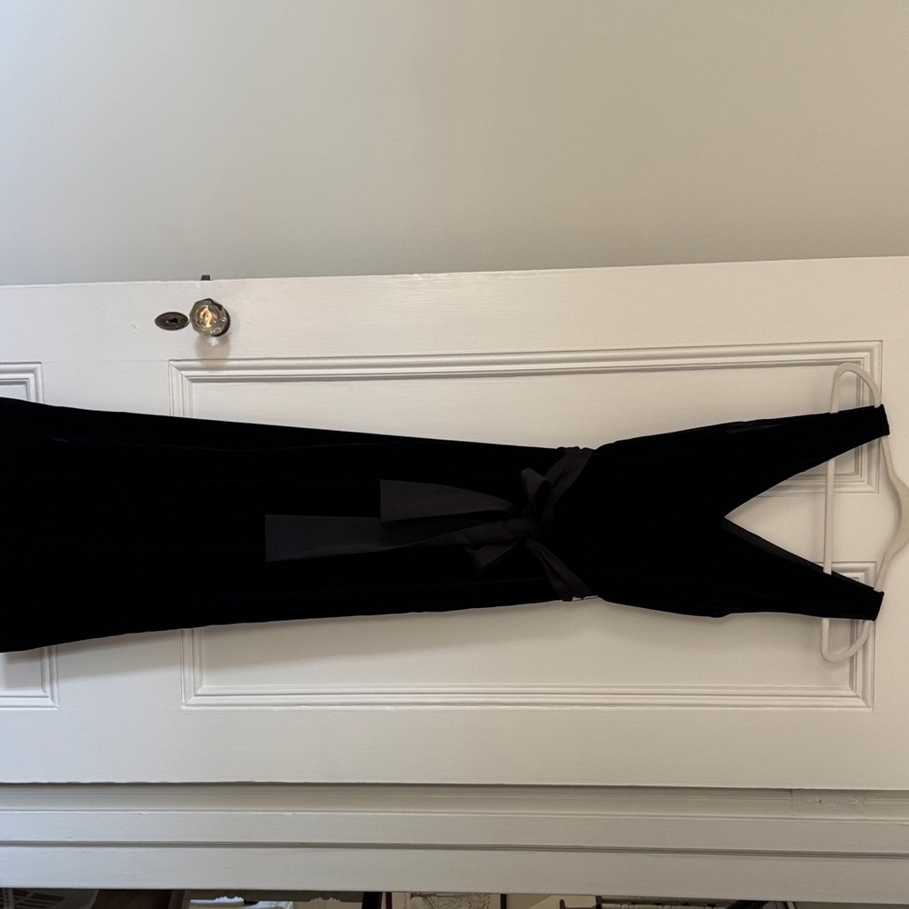 J. Crew Black Velvet Jumpsuit
